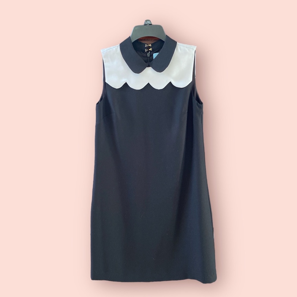 CeCe black and white sleeveless dress